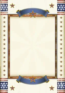American frame Stock Illustration