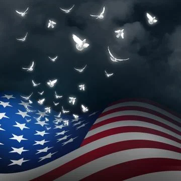 American Freedom Concept Stock Illustration