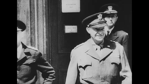 American General Dwight David Eisenhower. World War II Stock-Footage 261562095