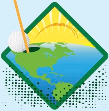 American golf Stock Illustration