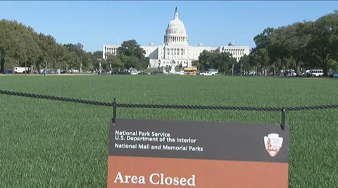 American Government Shutdown Stock Footage 31821376