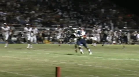 American High School Football ED Stock Footage