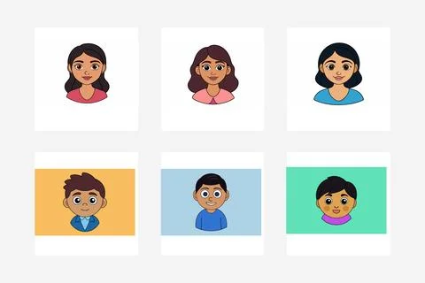 American hispanic babies vector free Stock Illustration