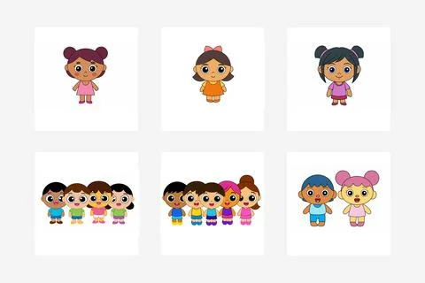 American hispanic-babies vector illustration Stock Illustration