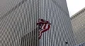 American Icon National Flag Independence Concept Business Building Office Tower HD Footage