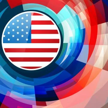 American independence day background Stock Illustration