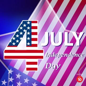 American Independence Day. Stock Illustration