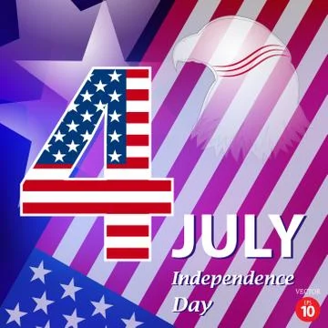American Independence Day. Stock Illustration