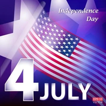 American Independence Day. Stock Illustration
