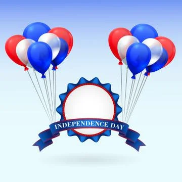American Independence Day. Stock Illustration