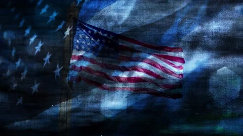 American Independence Day Motion Background Loop Stock Footage 198600470