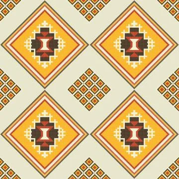 American Indian embroidery pattern Stock Illustration