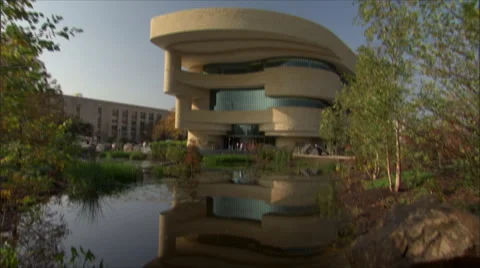 American Indian Museum - Smithsonian-reflection Stock Footage 50623741