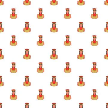 American indian pattern, cartoon style Stock Illustration