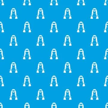 American indian pattern seamless blue Stock Illustration