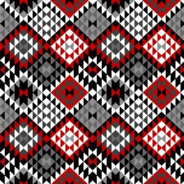 American Indian seamless pattern design Stock Illustration