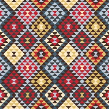 American Indian seamless pattern Stock Illustration