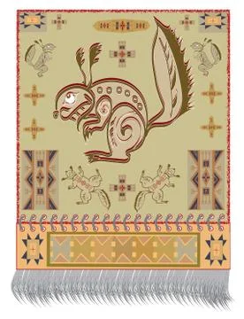 American Indian squirrel Stock Illustration