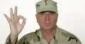 American Infantry Soldier Give Ok Sign Well Done Job Circle Round Hand Fingers 4k or 4k+ Resolution