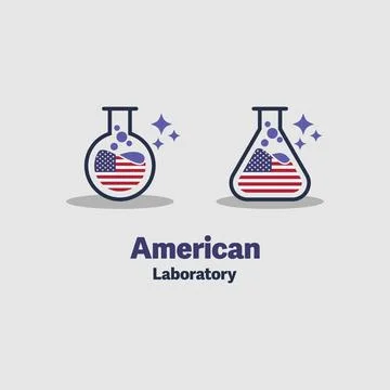 American Laboratory Stock Illustration
