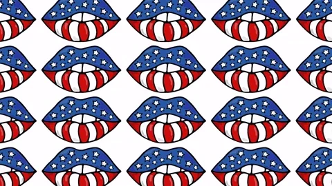 American lips Stock Footage 131217734