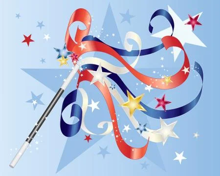 American magic Stock Illustration