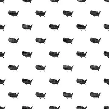 American map pattern vector Stock Illustration