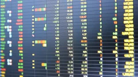 The American market. Stock quotes S & P 500 Stock Footage