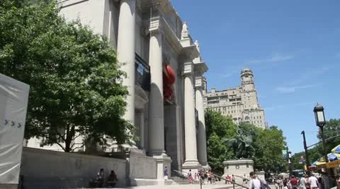 American Museum of Natural History in New York Stock Footage
