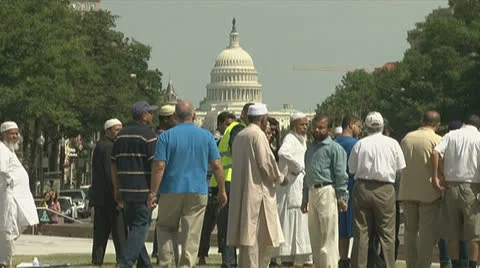 American Muslims  Stock Footage 27118834