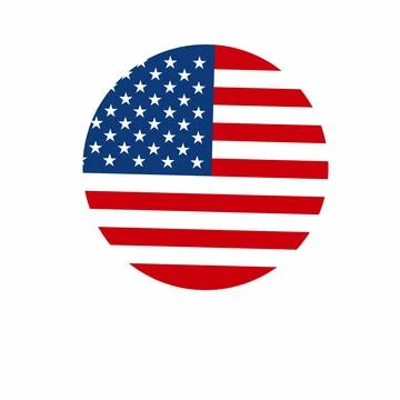 American national flag. Illustrazione stock
