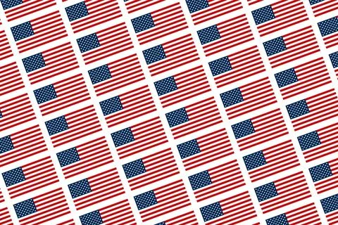 American national flag pattern background Stockillustratie