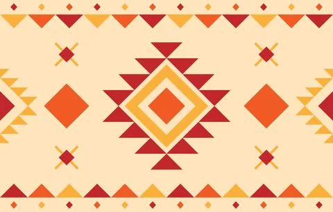 American native ethnic pattern created with porcupine quills, often used to.. Stock Illustration