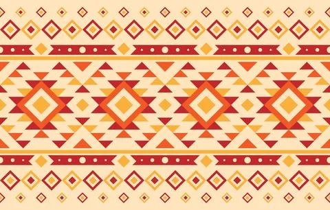 American native ethnic pattern created with porcupine quills, often used to.. Stock Illustration