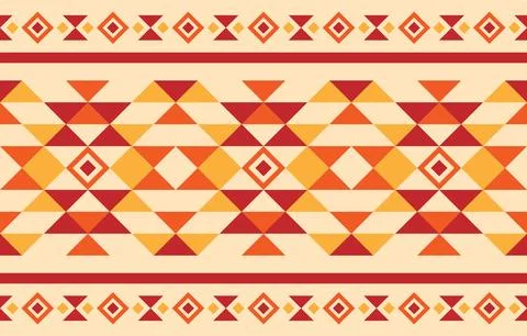 American native ethnic pattern created with porcupine quills, often used to.. Illustrazione stock