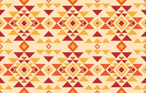American native ethnic pattern. Embroidery fabric  design for indigenous st.. Illustrazione stock