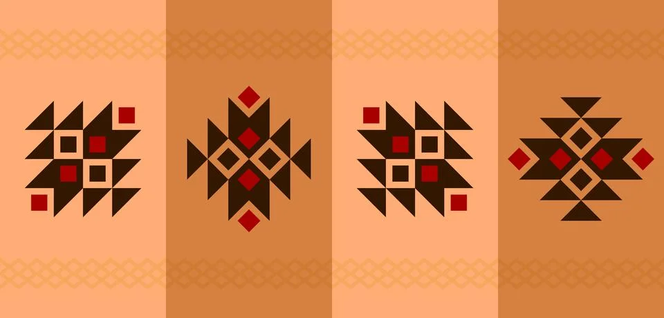 American native pattern. american indigenous pattern. American design for i.. Stock Illustration