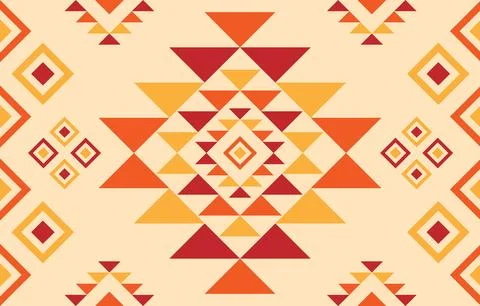 American native pattern. Design for embroidery, ethnic, indigenous style, f.. 库存插图