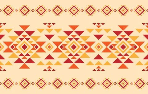 American native pattern. Design for indigenous style, fabric, boho, carpet,.. Stock Illustration