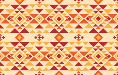 American native pattern seamless. Design for indigenous style, fabric, boho.. Stock Illustration