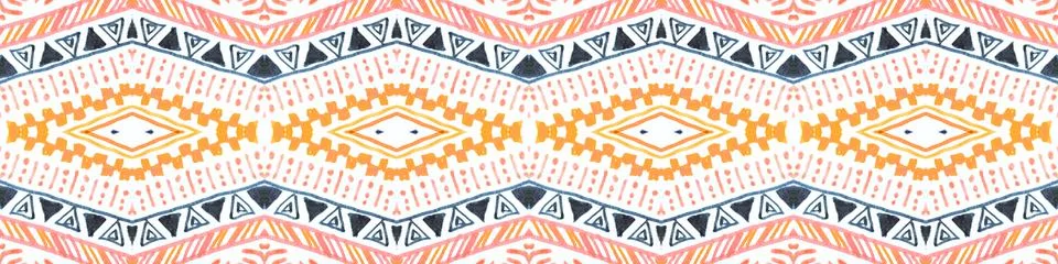 American pattern. Seamless ethnic background. Stock Illustration