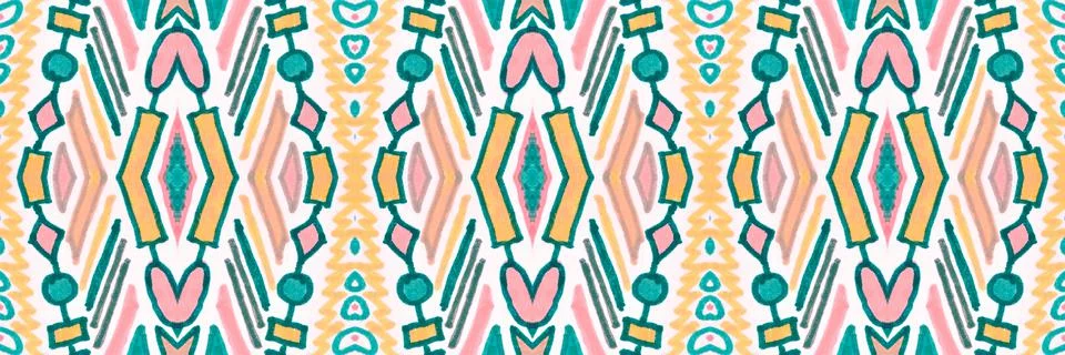 American pattern. Seamless ethnic background. Stock Illustration