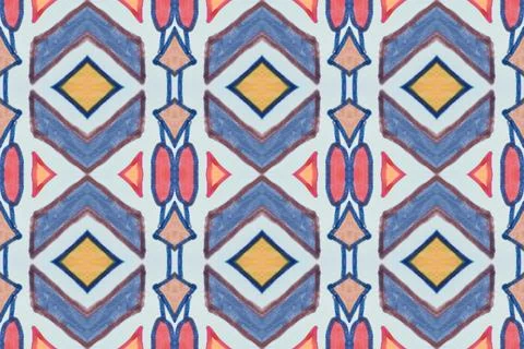 American pattern. Seamless ethnic background. Stock Illustration