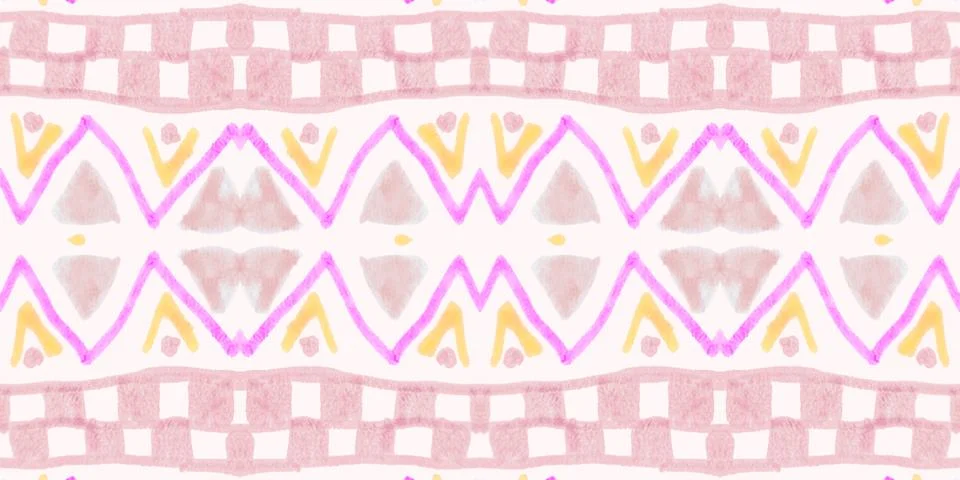 American pattern. Seamless ethnic background. Stock Illustration