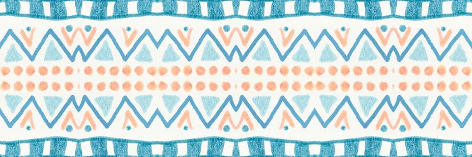 American pattern. Seamless ethnic background. Stock Illustration