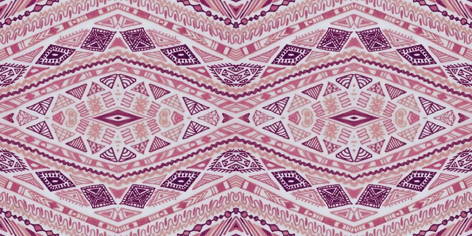 American pattern. Seamless ethnic background. Illustrazione stock
