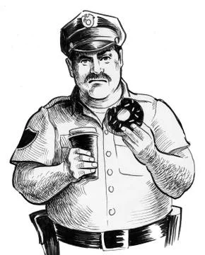 American policeman Illustrazione stock