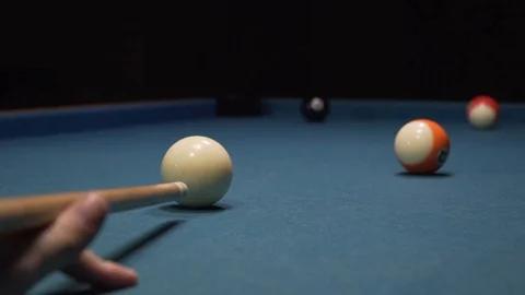 American Pool, the shot eight ball missing billiard pocket Video stock 83098080