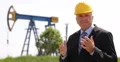 American Press Reporter Economic Debate Oil Extracting Industry Business Report 4k or 4k+ Resolution