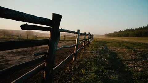 American ranch sunset Stock Footage 108065557